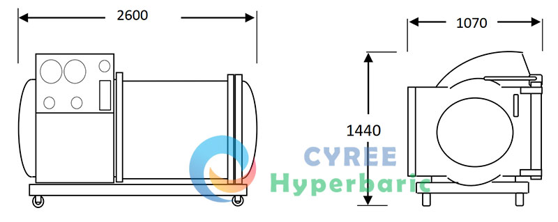 3 ata hyperbaric oxygen chamber for sale